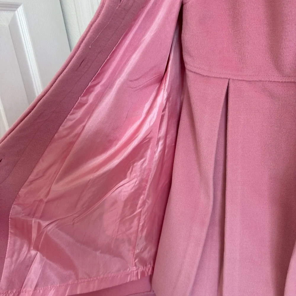 Gorgeous OOMPH girls coat‎ and dress …..size 4/5 pink with flowers EEUC
